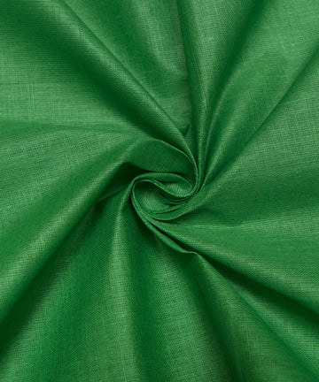 Kelly Green Colour Plain Cotton Lining Fabric